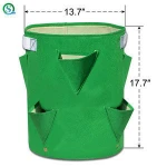 Strong Felt Planter Bag Felt Fabric Garden Planting Bag Grow Strawberry and Herb Plant Tub
