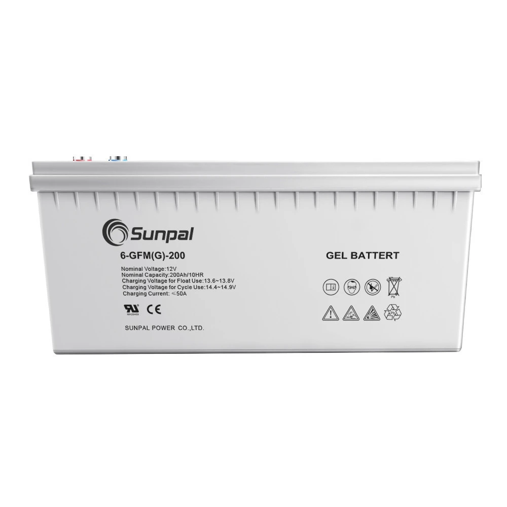 Sunpal Storage Battery Solar Inverter Battery 12V 100Ah 200Ah 250Ah 300Ah VRLA Gel Arm Deep Cycle Lead Acid Battery UPS