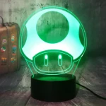 Super Mario Mushroom Acrylic 3D LED Lamp Night Light WarmingLight USB Touch 7 Colors Change Home Decor Table Lamp Xmas Gifts Toy