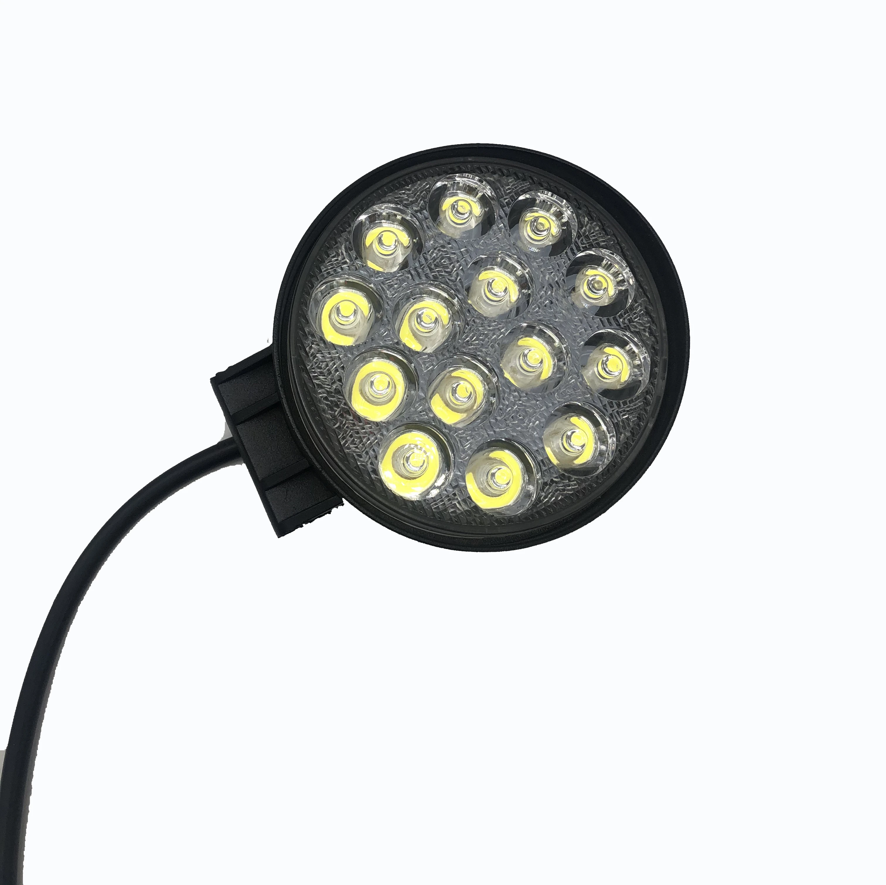 TACPRO warm white led work light automotive lighting rechargeable 42w round work lamp fog light