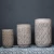 Import Tall Cylinder Fiber Cement Pots with Hand Carved Leaves Large Plant Pot Outdoor Cement pots from China