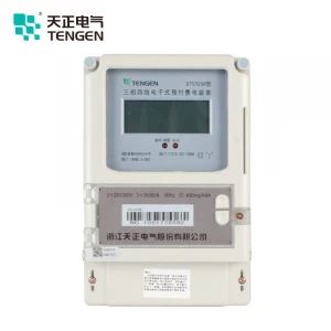 TENGEN Lowest Price Prepaid DTSY256 380V 1.5-6A LCD Electric digital 3 phase electric power electricity meter