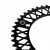 Import Tracking/Single/Fixie Bike Components Track Crankset AS232 CNC 48-52T OEM Bicycle Parts Black Chain Ring from China