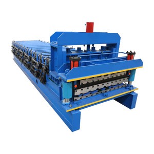 Trade Assurance 820-860 Hot Sale Hydraulic Automatic Double Deck Metal Roofing Roll Forming Machine