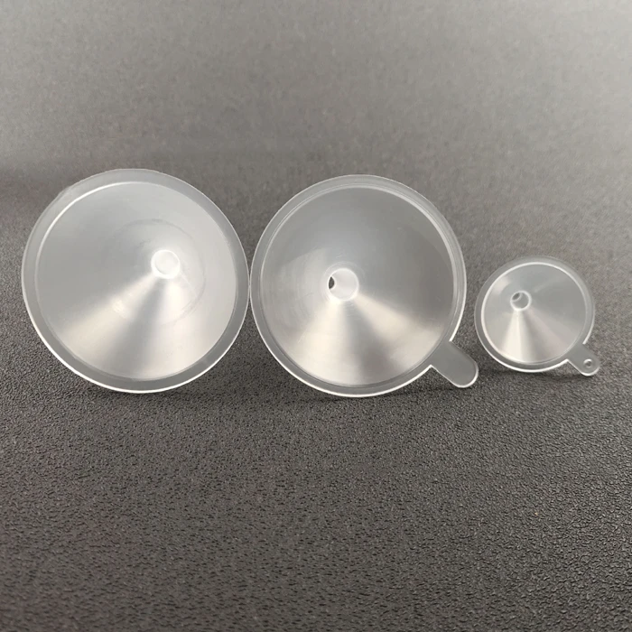 Transparent Plastic Labaoratory 50mm Mini Funnel Multi Purpose PP Plastic Funnels