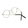 Trendy Fashion Eyewear Black and Silver Metal Frame Eyeglasses