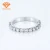 Import Trendy14/18k white gold jewelry rings high grade colorless VVS moissanite diamond wedding rings from China