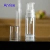 Trials Type 5ml 10ml Clear Acrylic Airless Pump Bottle refill Small Spray Airless Bottle for Cream Cosmetic with Clear Cap