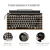 Import TW1867 Retro Wireless Typewriter BT Mechanical Multi Devices Connection Classical, Punk Round Keys Keyboard for PC/Tablet/Phone from China