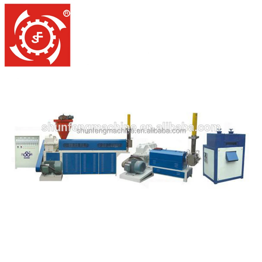 two screw waste PP PE plastic recycling machine