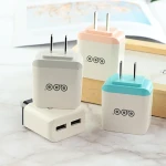 U-16 Wholesale 2 Port USB Phone Charger Cable Set 5V 2A Mobile Phone Charger Fast 2 USB Travel Wall Phone Charger