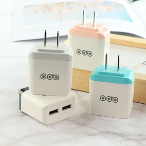 U-16 Wholesale 2 Port USB Phone Charger Cable Set 5V 2A Mobile Phone Charger Fast 2 USB Travel Wall Phone Charger