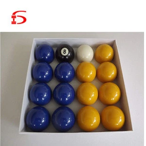 UK Standard Blue and Yellow 2 Inch Pool Ball Set,16 Balls