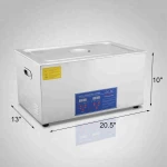 Ultrasonic Cleaning 22 Liter Stainless Steel Ultrasound Cleaner with Digital Heater Timer