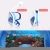 Import Underwater Scuba Anti Fog Full Face Diving Mask Snorkeling Respiratory Mask Safe Waterproof Swimming Diving Scuba Package Set from China