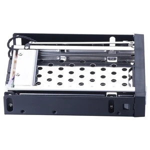 Unestech Dual Bay 2.5in Tray-less SATA Drive Caddy Tray 3.5&quot;Floppy SSD Hdd Mobile Rack