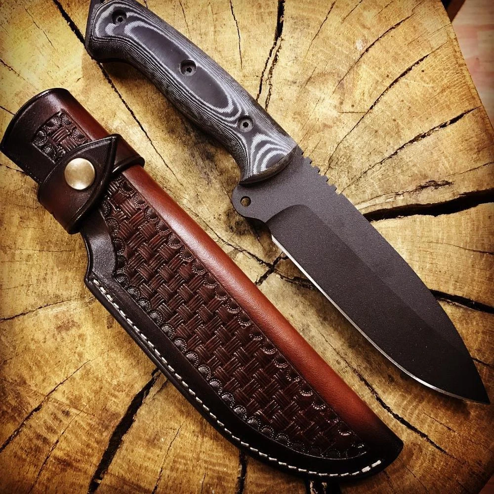 Universal Knife Leather Sheath, Knife Edge Guard