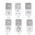 Import US Countdown Timer With 10 Hours Countdown With 1 Grounded Outlet socket  (White  For Indoors Use) from China