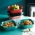Import Value Rectangular Thick Porcelain Baking Plate Bakeware Pan to Cooking Table Colorful Ceramic Oven Dishes from China