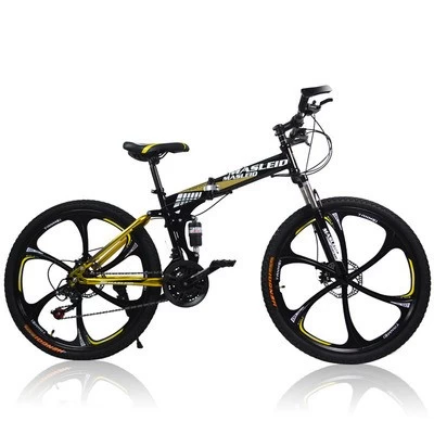 Variable Speed 26 Inch Folding Mountain Bike Aluminum Magnesium Alloy Integrated Wheel Bicycle