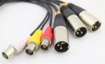 VGA a S-Video 3 RCA Cable adaptador convertidor AV compuesto para PC Computadora VGA 15P Macho a S-Video 3 RCA Audio