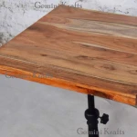 Vintage & Industrial Cast Iron Base Cafe, Restaurant, Outdoor Table furniture