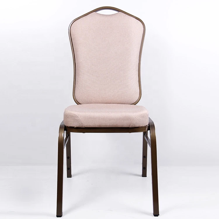 Wave Back Stacking Metal Hotel Chair Banquet Chair
