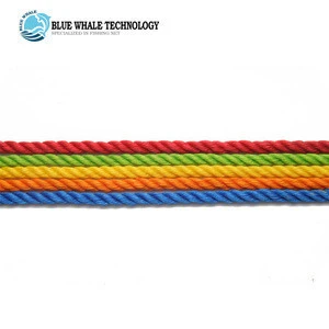 Wear-resisting colorful PE twisted fishing net yarn twine rope