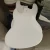 Import White Body Custom Electric Bass Instrument Manufacturing Factory Unfinished Semi-Finished 4 String Bass Electric Guitar from China