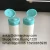 Import white color with green flip top cylinder plastic powder shaker bottle skin care powder jar plastic baby talcum powder bottle from China