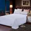 White hotel cotton bed sheets for sleeping