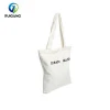 White Reusable Handbags Eco Friendly Cotton Canvas Tote Bags