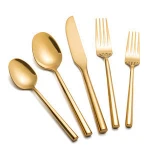 Wholesale 5pcs spoon and forks dinnerware set Stainless Steel Dinnerware cutlery set