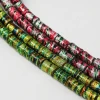 Wholesale african colorful electroplated waist glass beads