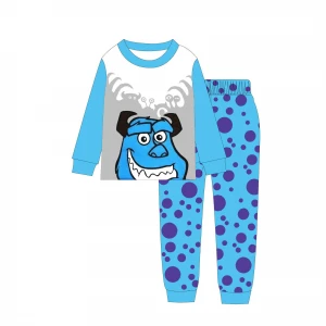 Wholesale childrens pajamas  Long Sleeve Baby Pajamas Sets boys sleepwear  cotton materail
