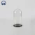 Import Wholesale custom clear cheap glass dome glass bell jar  with plastic base from China