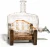 Import Wholesale Custom Crystal fancy glass decanter Glass Wine Barrel With Wooden base from China