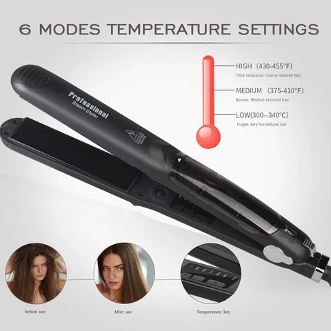 Wholesale customized styling tool flat irons steam hair straightener professional hair straightener brush