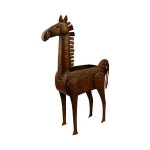 Wholesale Cute Metal Animal Decorative Planter Flower Pot for garden ornament