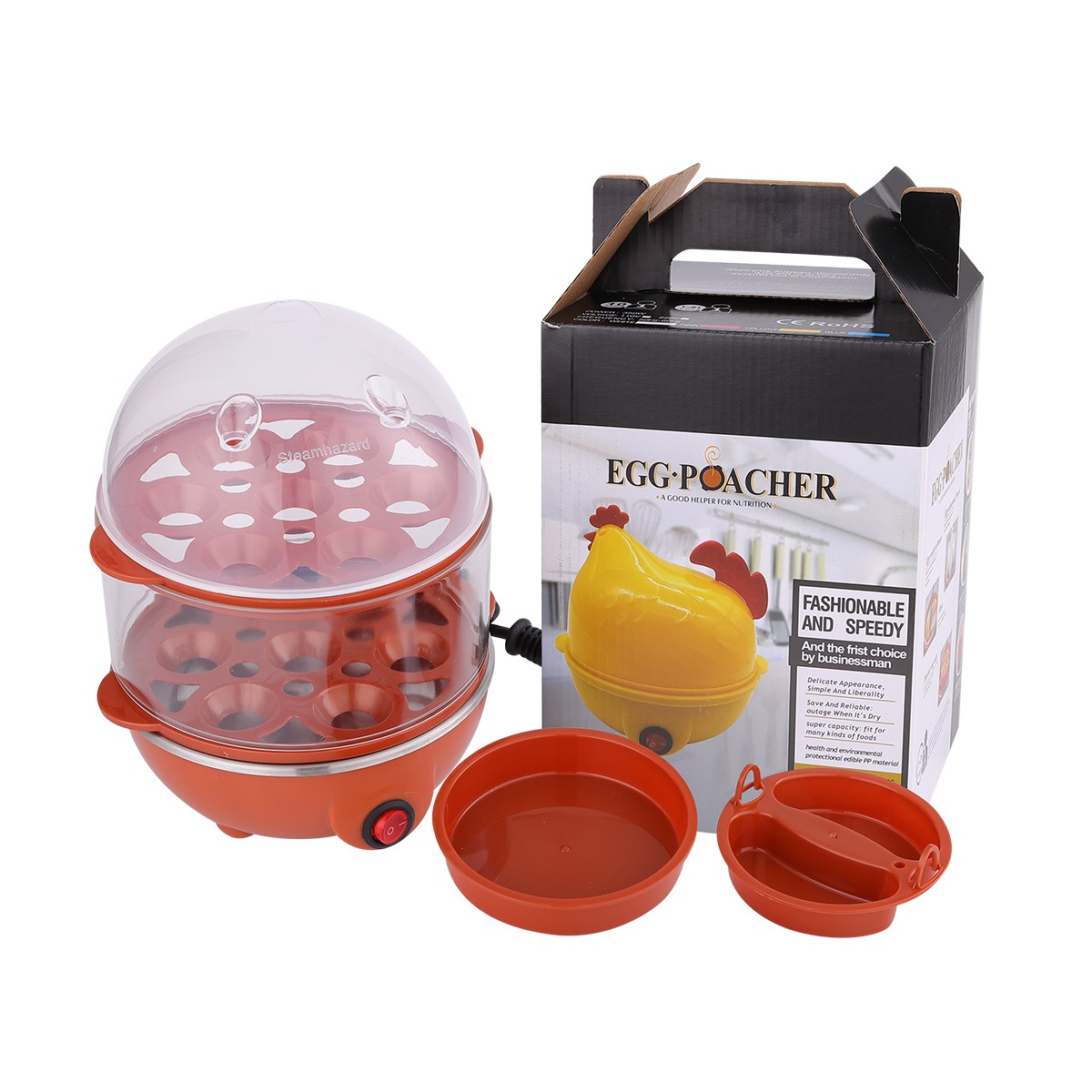 Wholesale double layer mini egg cooker electric egg boiler