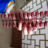 Wholesale factory matte color tip artificial fingernails 24pcs/sheet nail art supplies fake nails for women