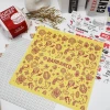 Wholesale hexagonal custom color printed hamburger butter wax aluminum sheets food wrapping newspaper roll Greaseproof paper