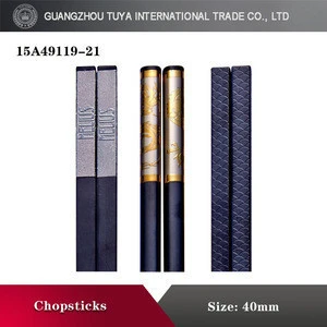 Wholesale high end restaurant alloy chopsticks, reusable custom chop sticks chopsticks set, luxury gold alloy chinese chopstick