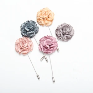 Wholesale high quality flower brooch men fashion design pins for suit