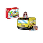 Wholesale kids tent school bus design pop up baby tent with 50 balls
