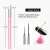 Import wholesale pink handle details painting manicure acrylic nail art brush set from China