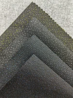 wholesale PU coated rigid metallic yarn jacquard plain woven fabric for canopy cushion cover bag suitcase fabric