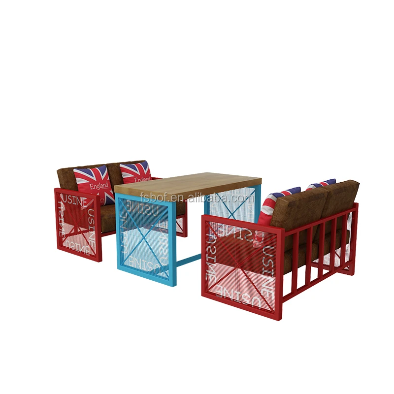 wholesale restaurant industrial vintage furniture tables and booth industrial chairs single cafe chair sofa booths