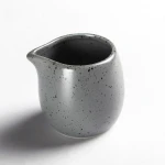 Wholesale Vintage Grey Speckled 90ml 140ml Barista Ceramic Milk Jug Without Handle