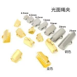 Width  6.5mm to 25mm China Factory Wholesale Stainless Steel End Clips Caps for Flat Leather Rubber Cord